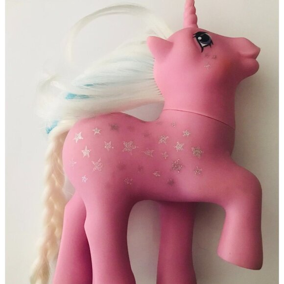 MLP Twice As Fancy Milky Way Pink Unicorn My Little Pony Figure Hasbro 1987 Vtg - Picture 4 of 7